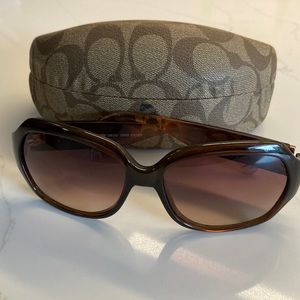 COACH “Arlene” style sunglasses and hard case